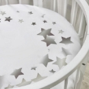 Husa saltea rotunda patut bebe copii cu elastic, Constelatii (2)
